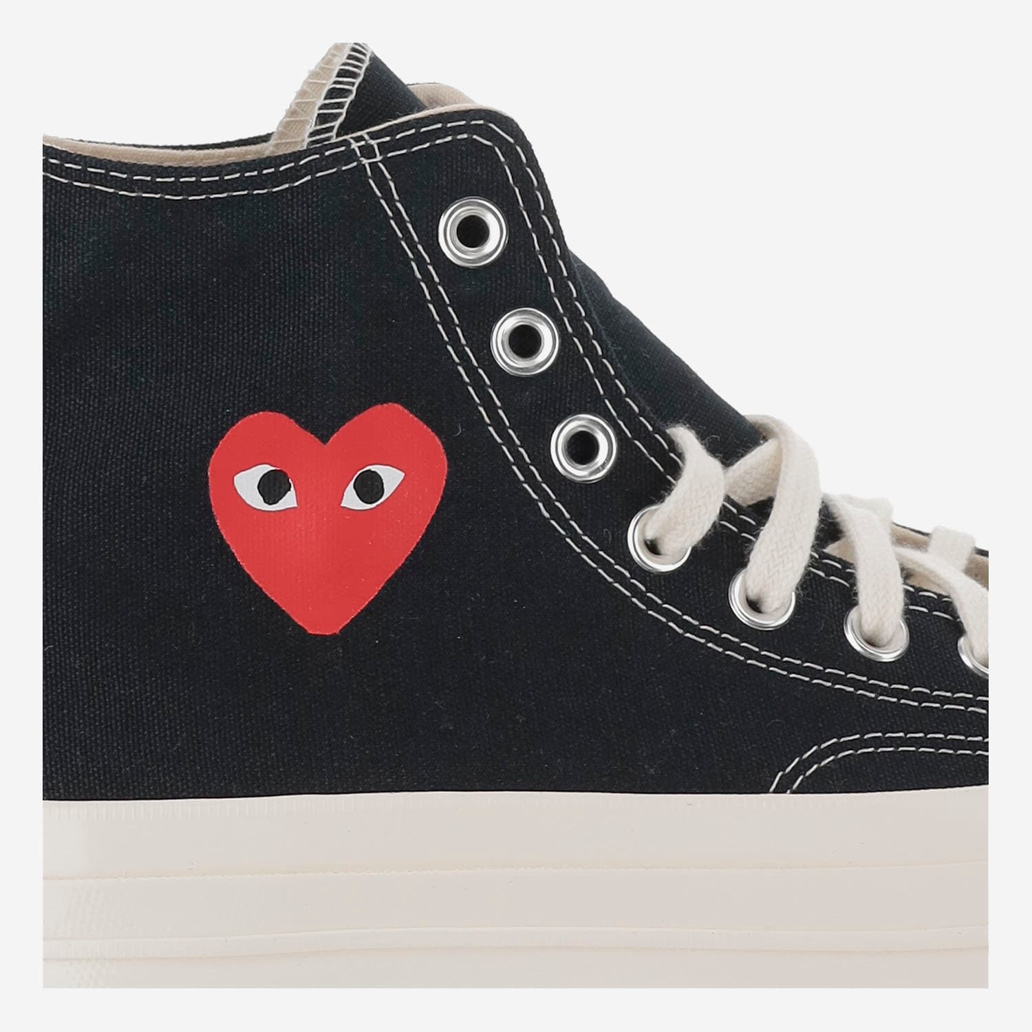 Comme Des Garçons Play X Converse Chuck 70 Multi Heart Sneakers In Black