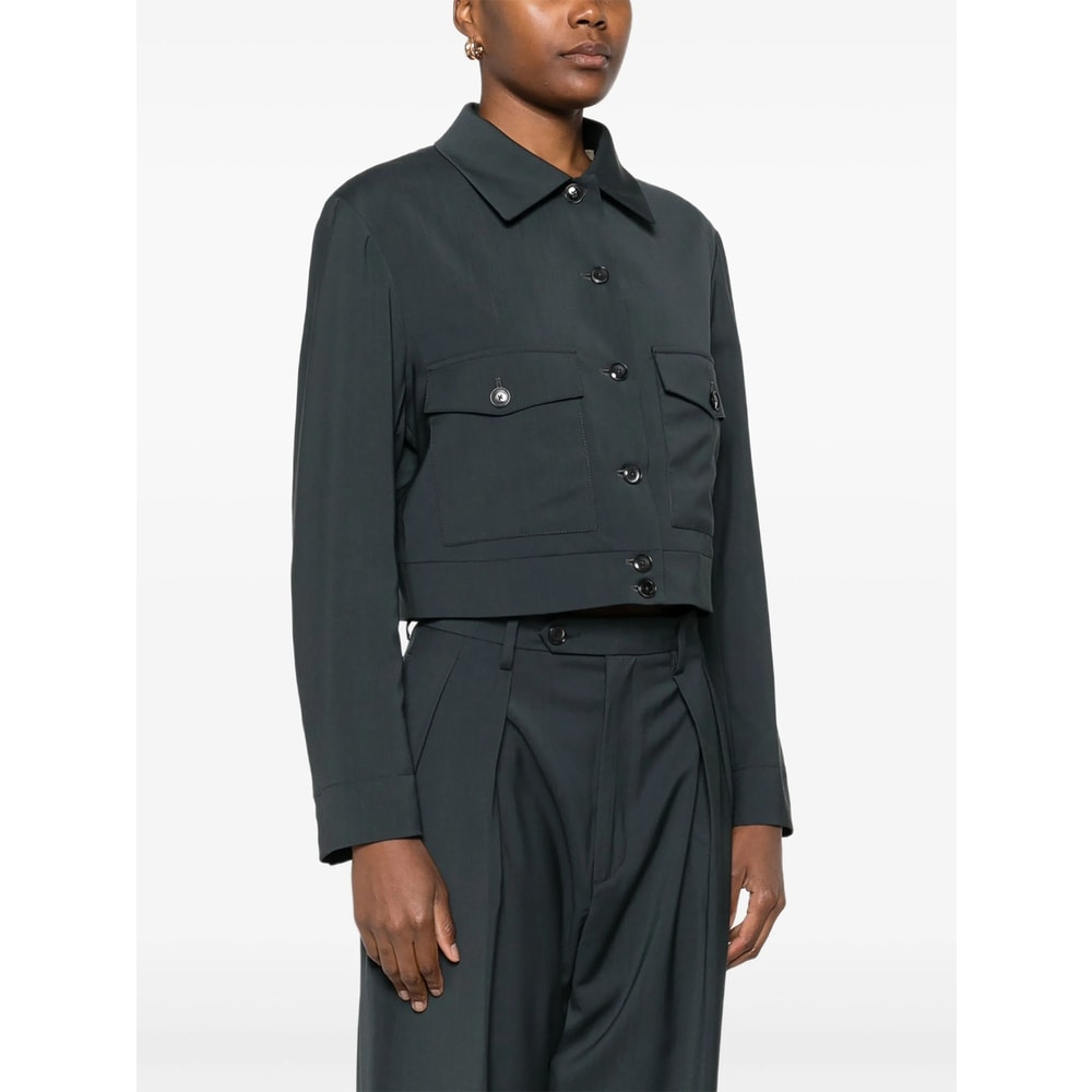 Barena Venezia Button-fastening Flap-pocket Jacket In Black