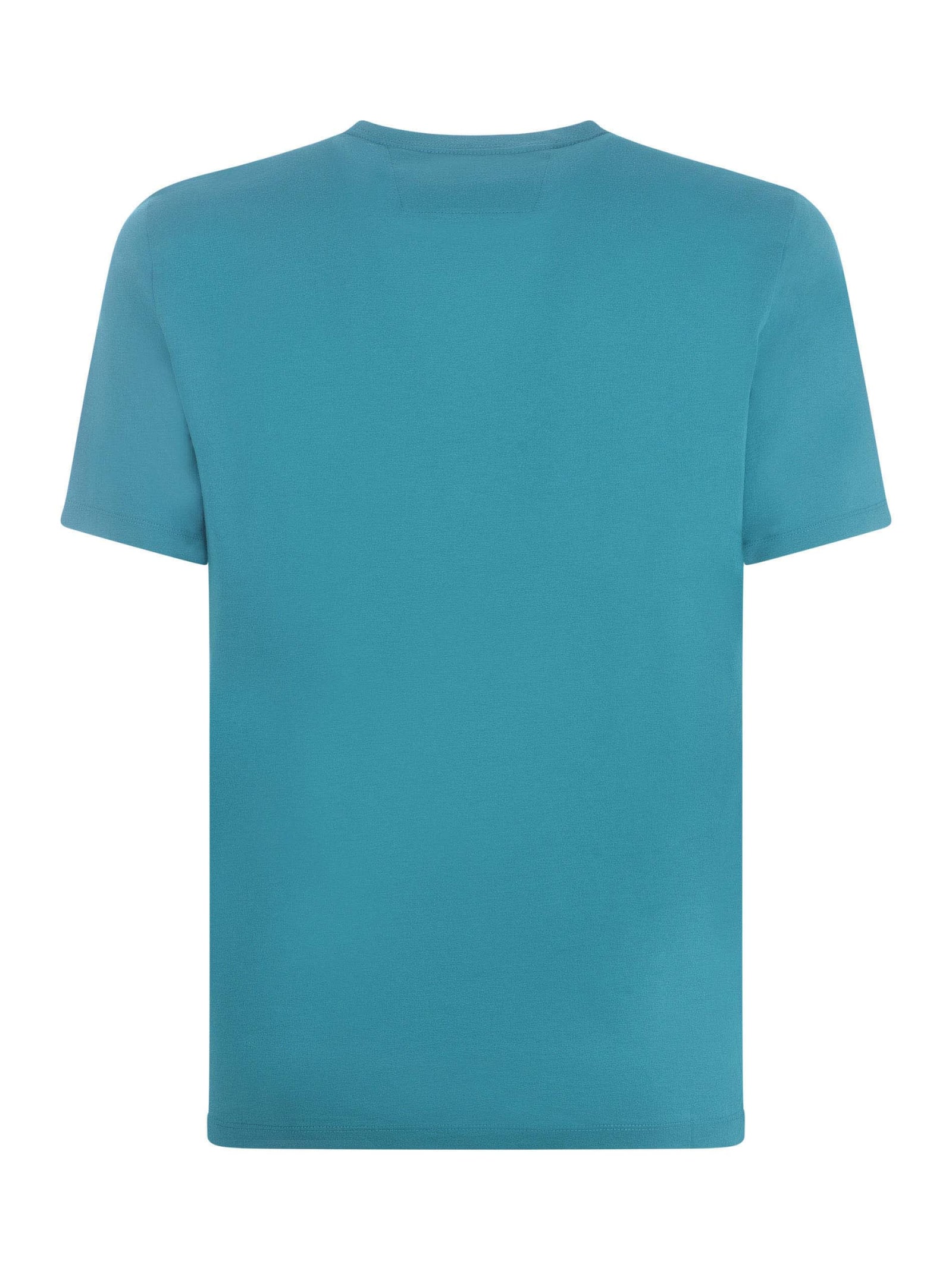 Shop C.p. Company T-shirt  In Cotton In Turchese