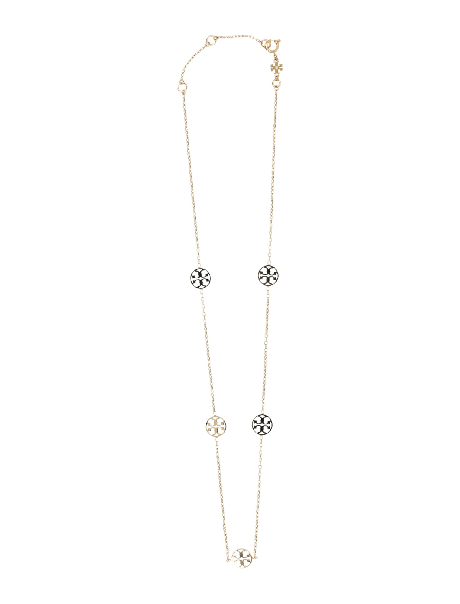 Shop Tory Burch Miller Necklace In Tory Gold