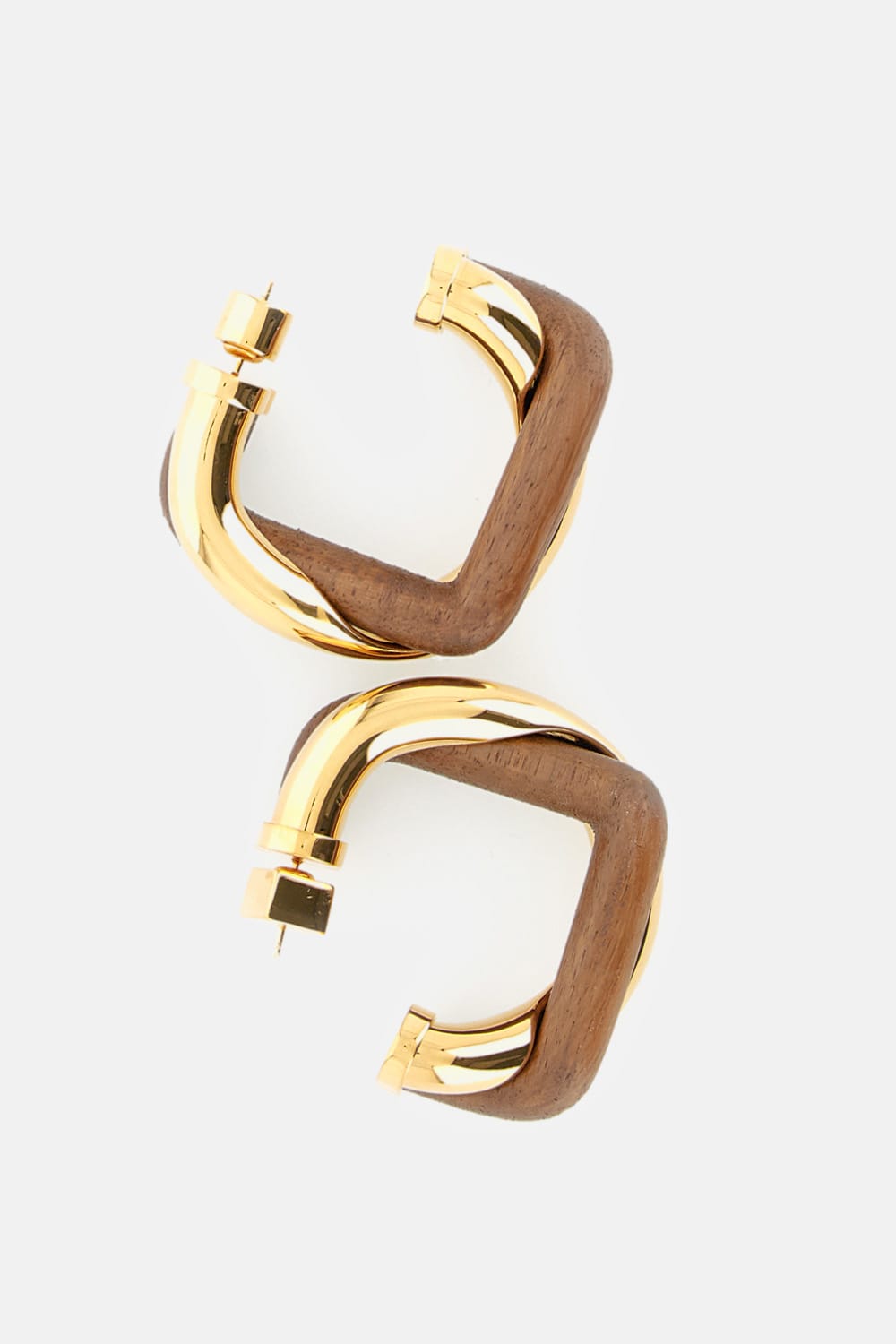 Jacquemus Les Boucles Double Earrings In Gold