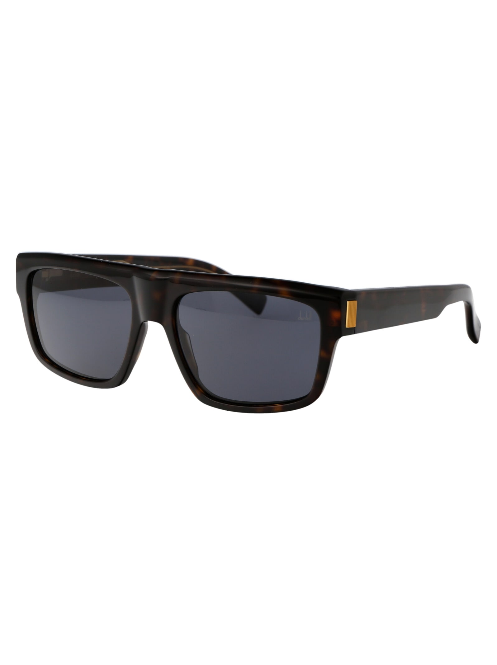 Shop Dunhill Du0054s Sunglasses In 002 Black Gold Brown