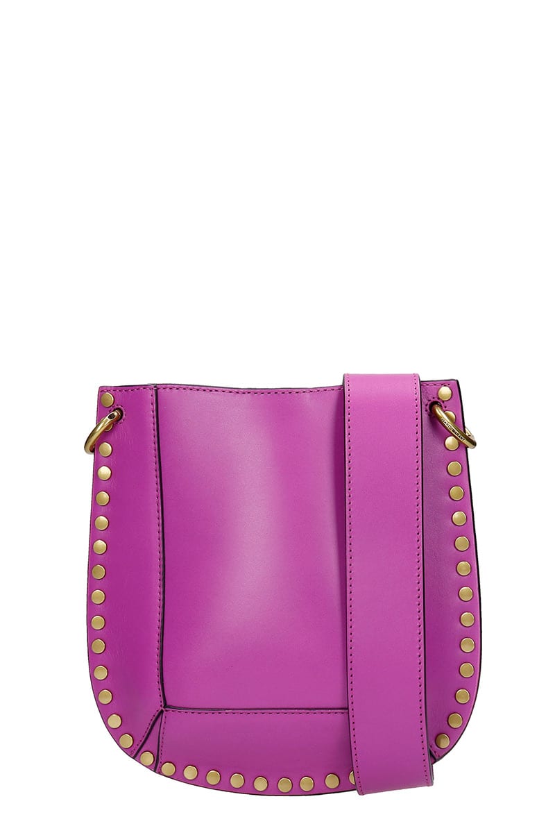 Isabel Marant Nasko New Shoulder Bag In Viola Leather