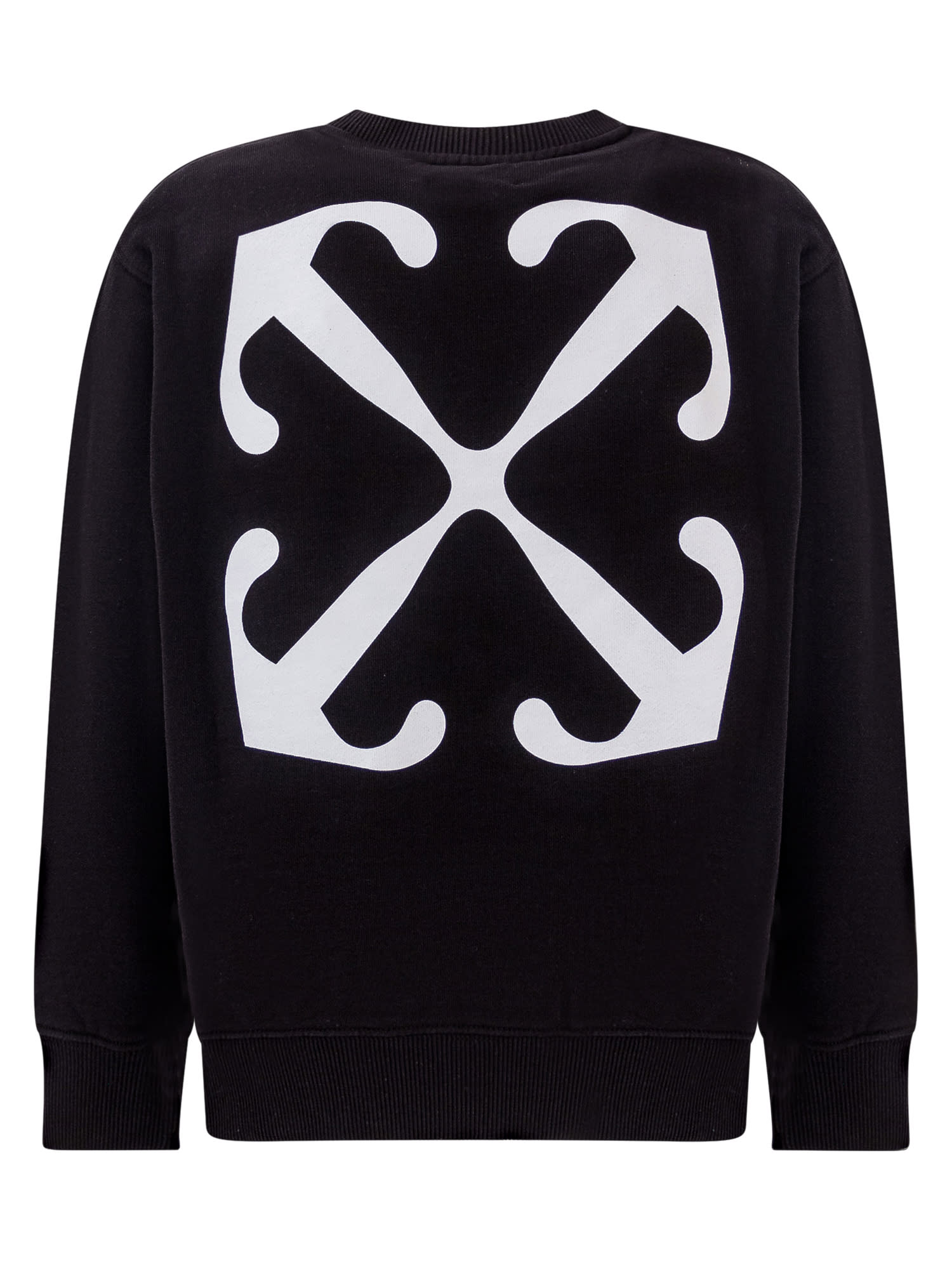 Shop Off-white Arrow Sweatshirt In Black White