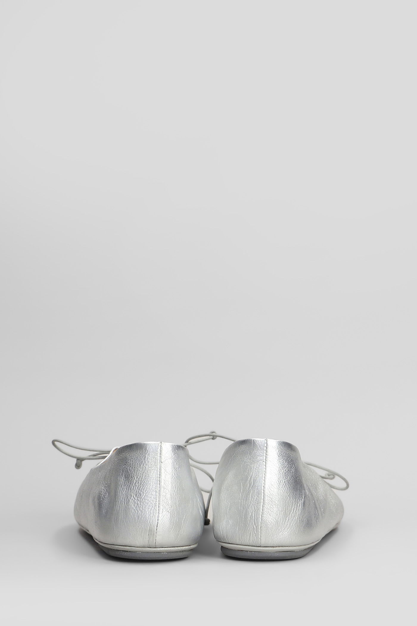 Marsèll Girella Ballet Flats In Silver Leather