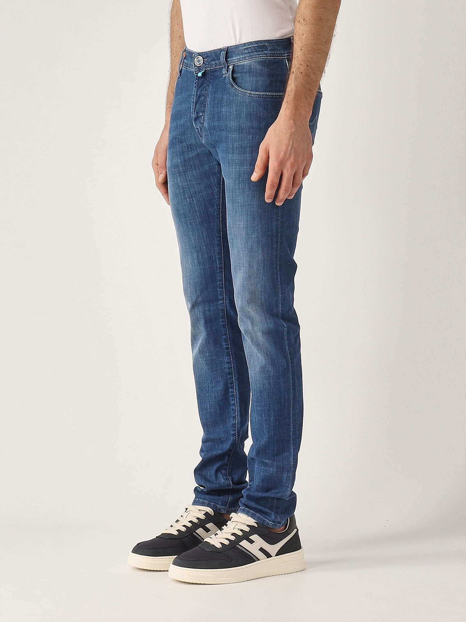 Jacob Cohen Lenny 5 Tasche Slim Fit Denim Stretch oz 8 Jeans In Blue