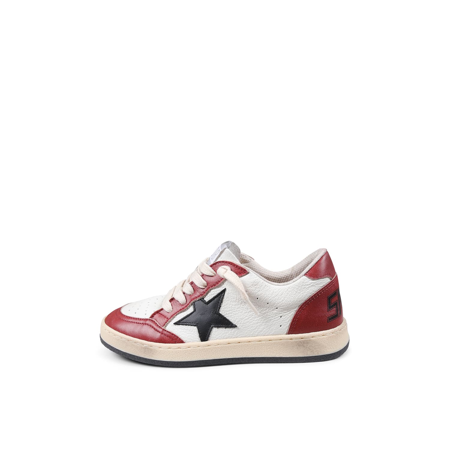 Shop Golden Goose Red Sneakers For Kids