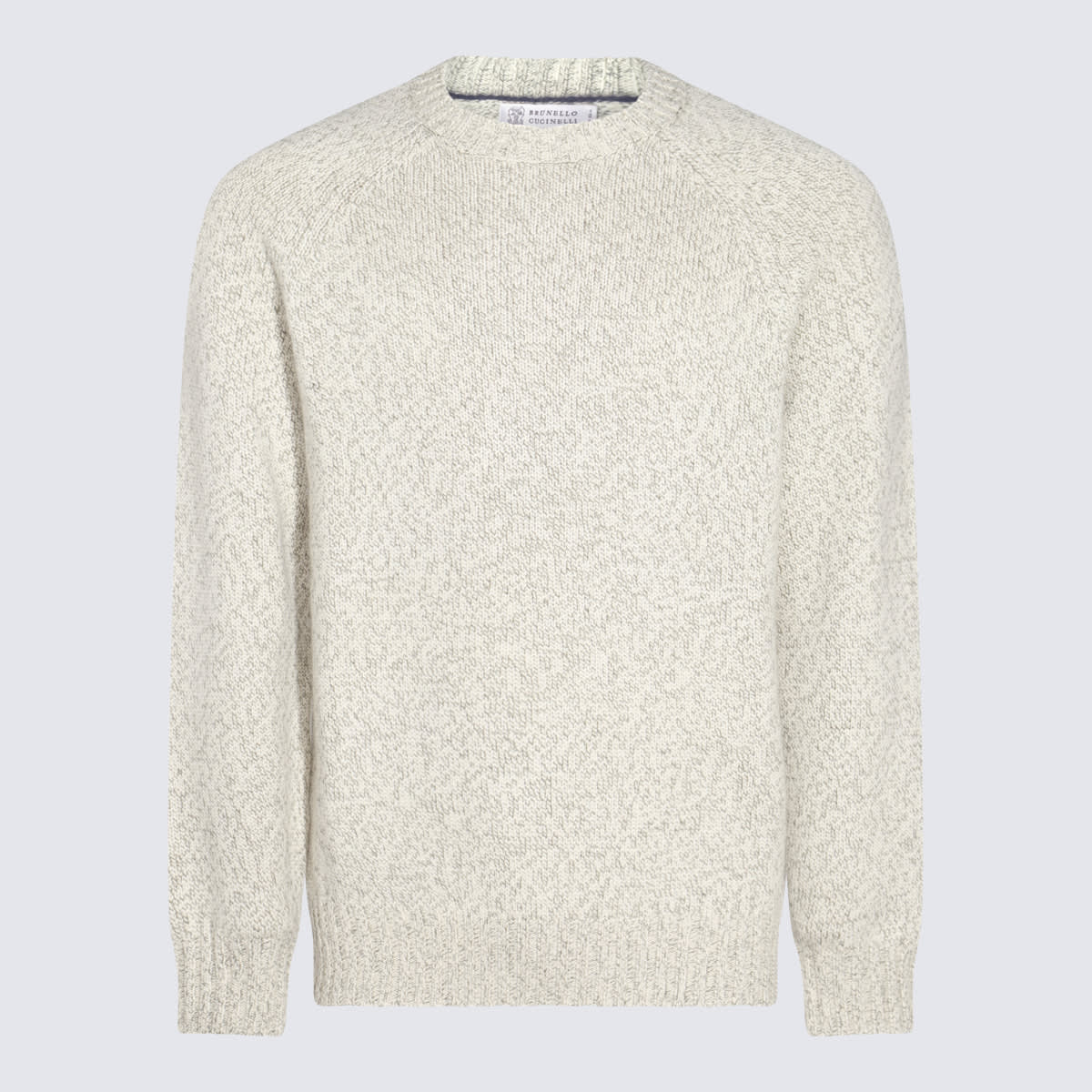 Shop Brunello Cucinelli Beige Wool Knitwear