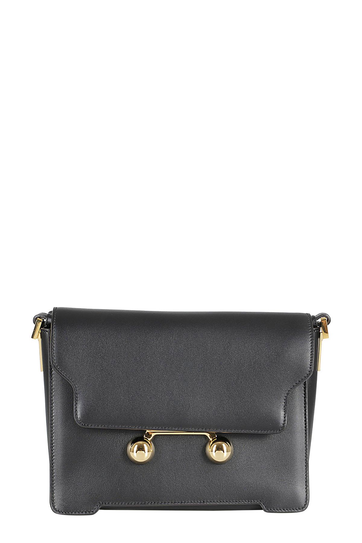 Shop Marni Shoulder Bag Medium In Black