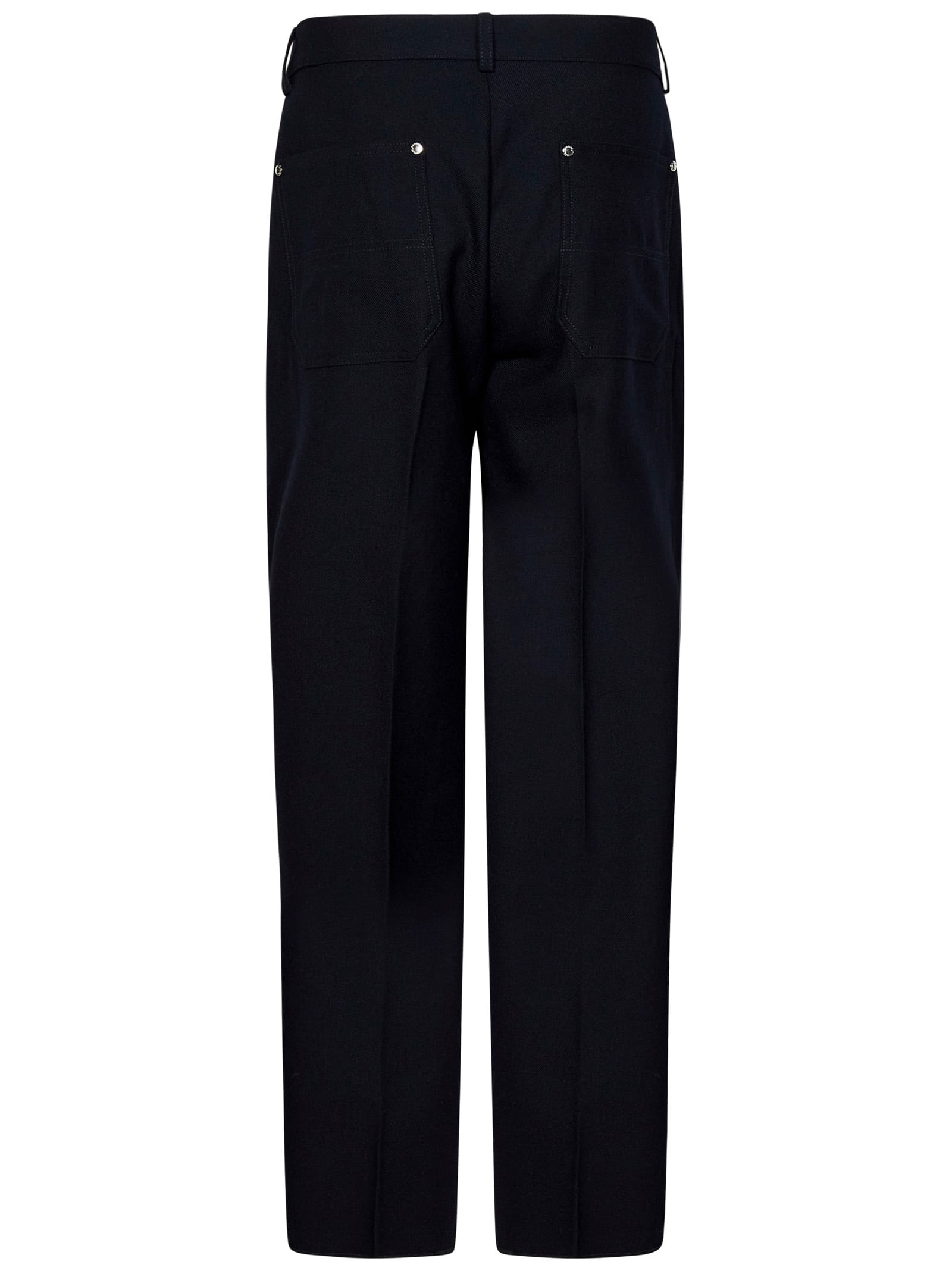 Shop Doppiaa Aandromaco Trousers In Blue