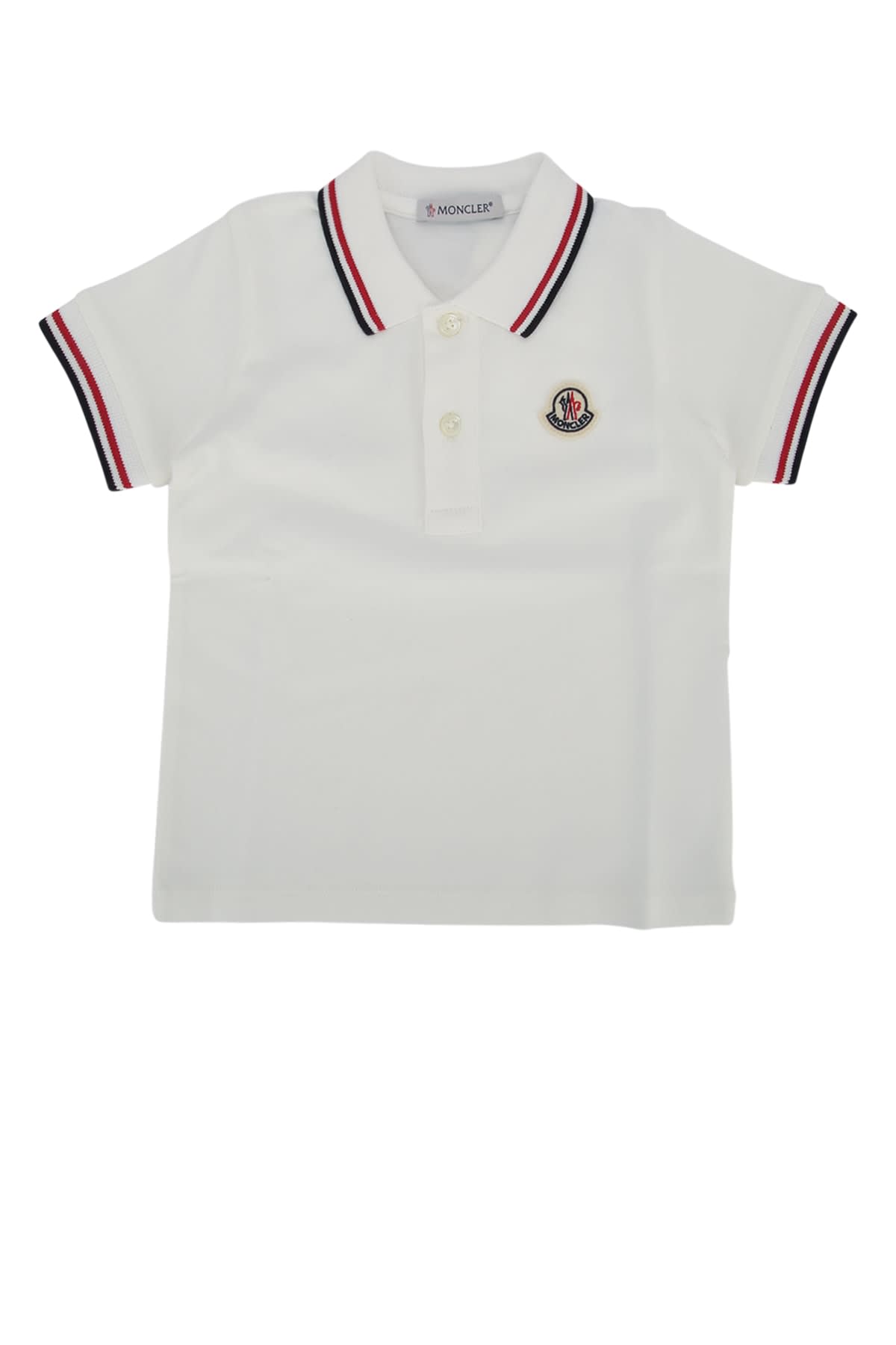 Moncler Ss Polo In Gray