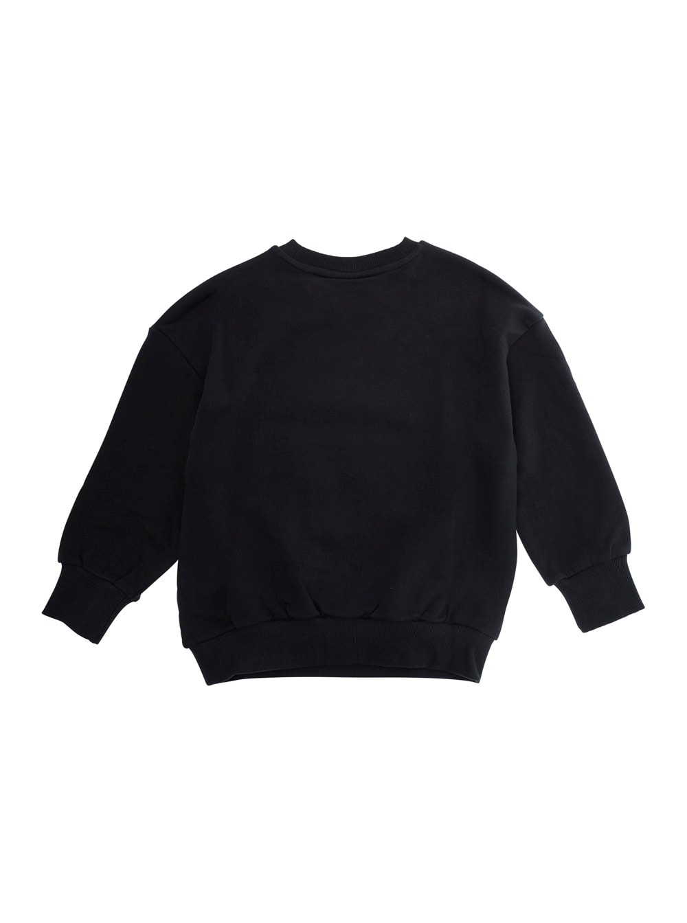 Mini Rodini Black Sweatshirt With Maxi Logo On The Front In Cotton Boy In Black
