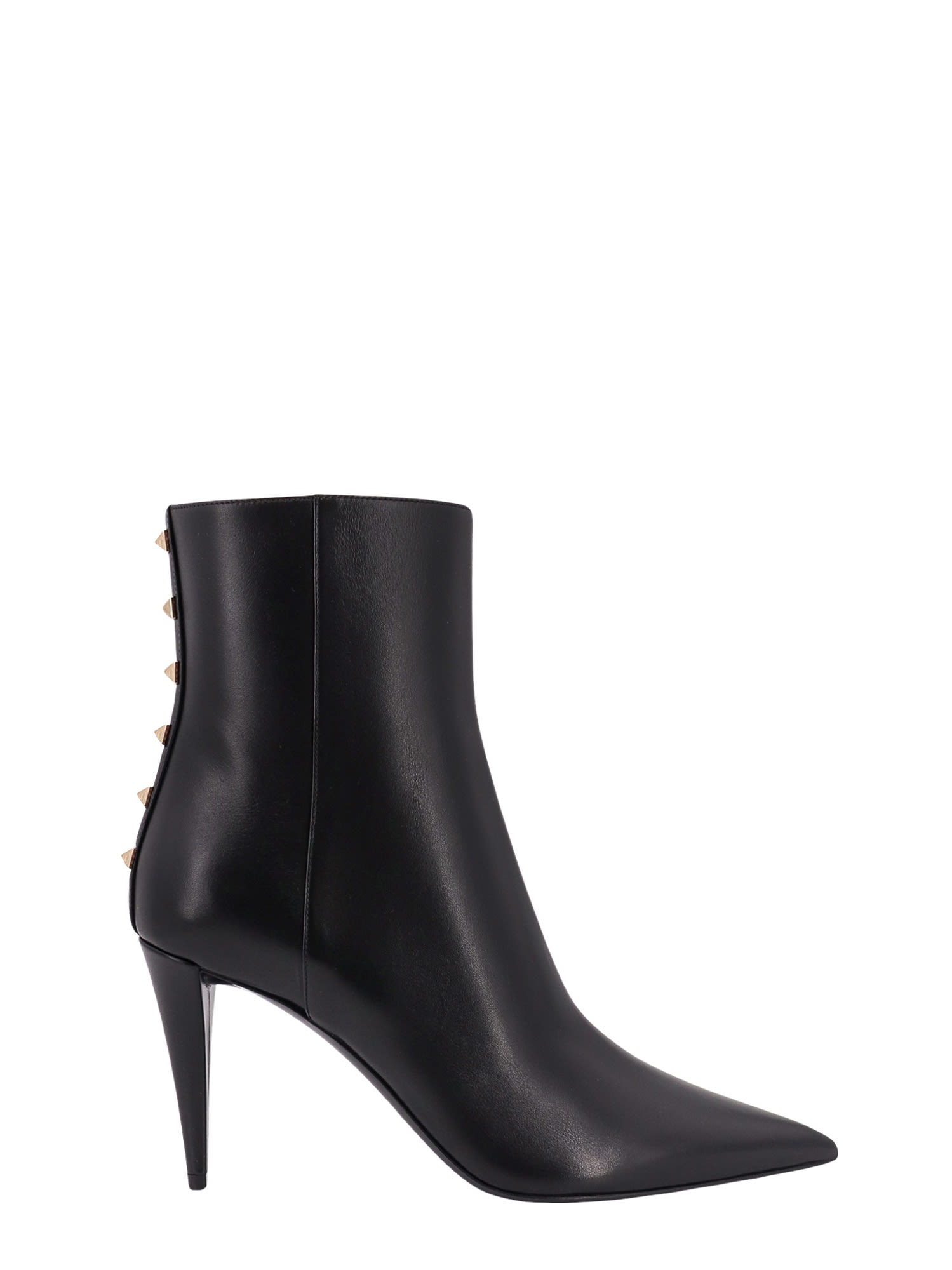 Shop Valentino Rockstud Ankle Boots In Nero