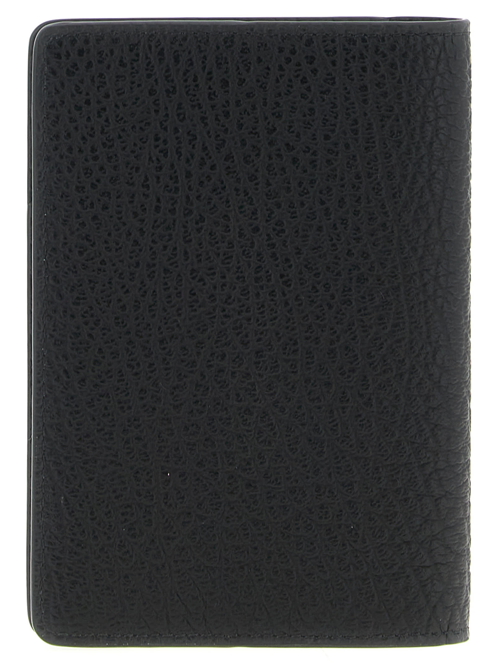Maison Margiela Four Stitches Passport Holder In Black