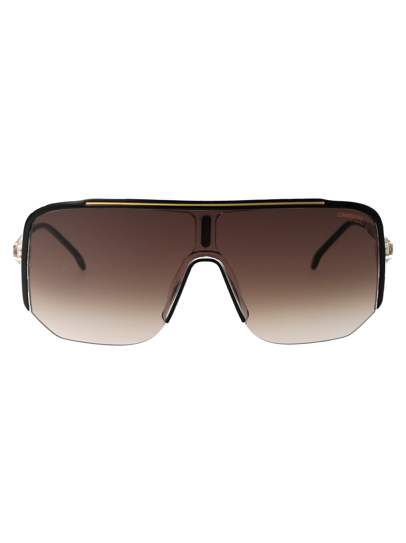 Carrera Black Gold Metal Sunglasses In Multi