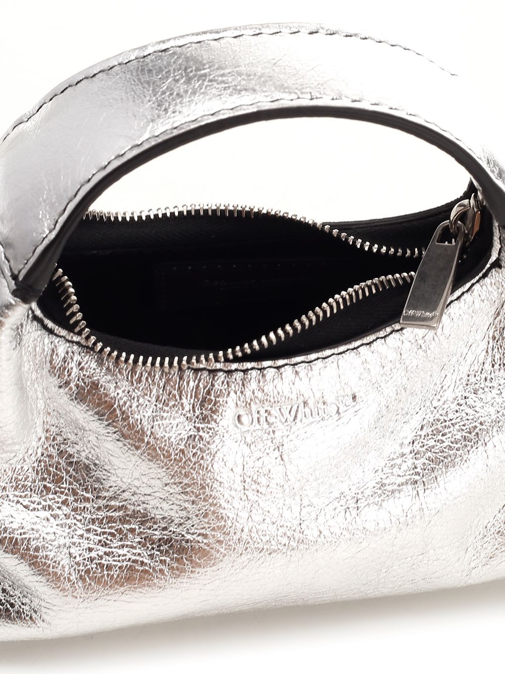 Shop Off-white Arcade Mini Bag In Silver