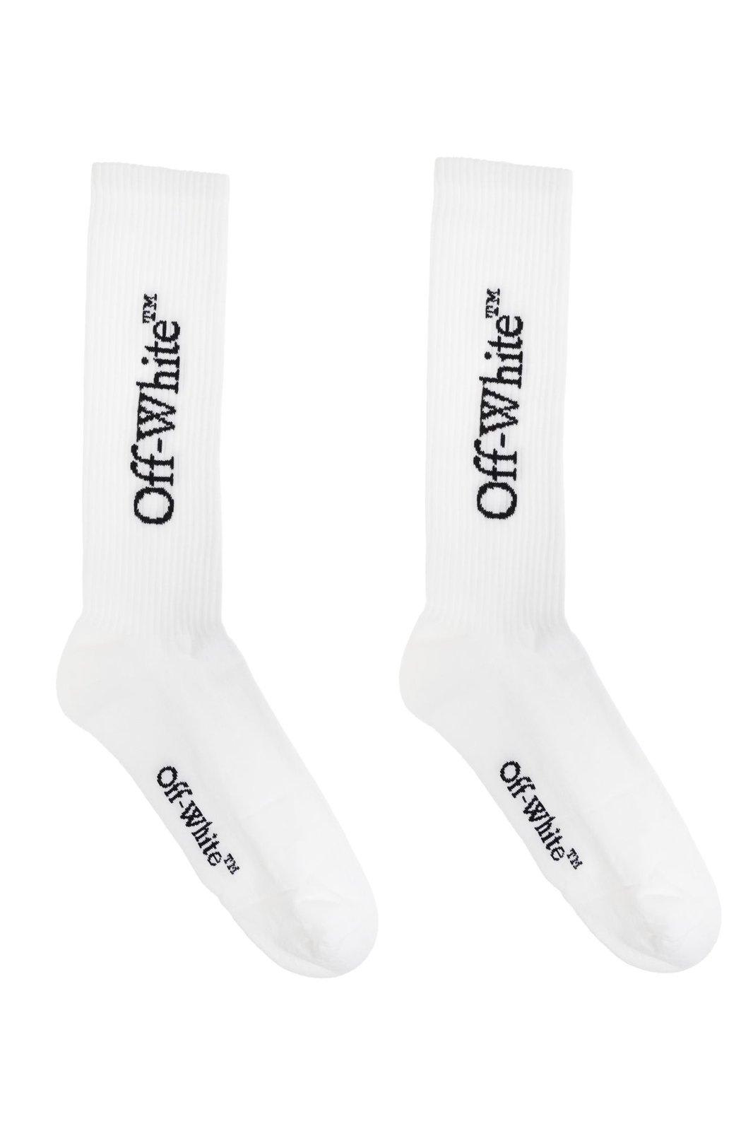 Logo Detailed Ribbed Socks