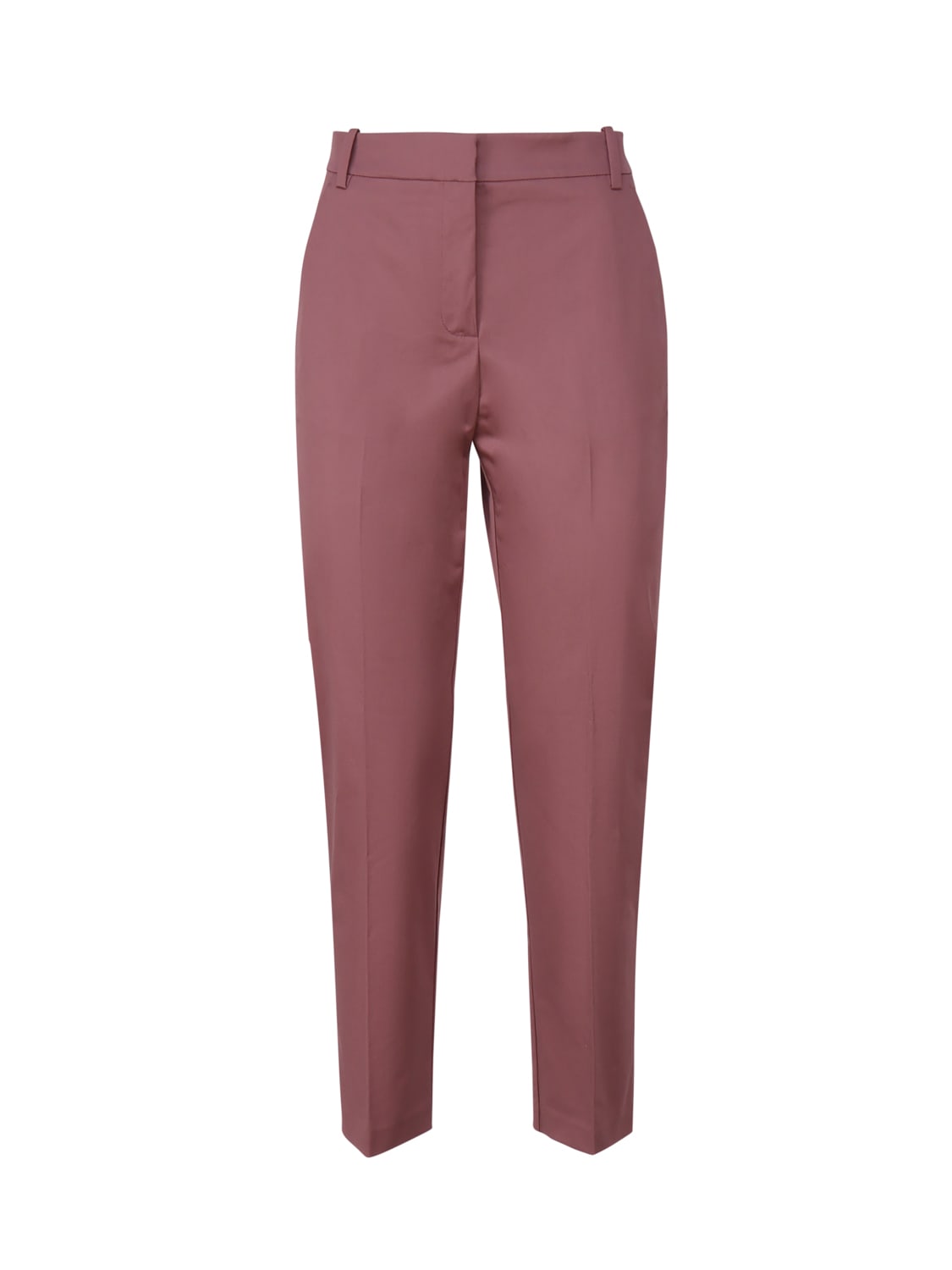 Shop Pinko Pant Cigarette-fit Fabric Stitch In Pink