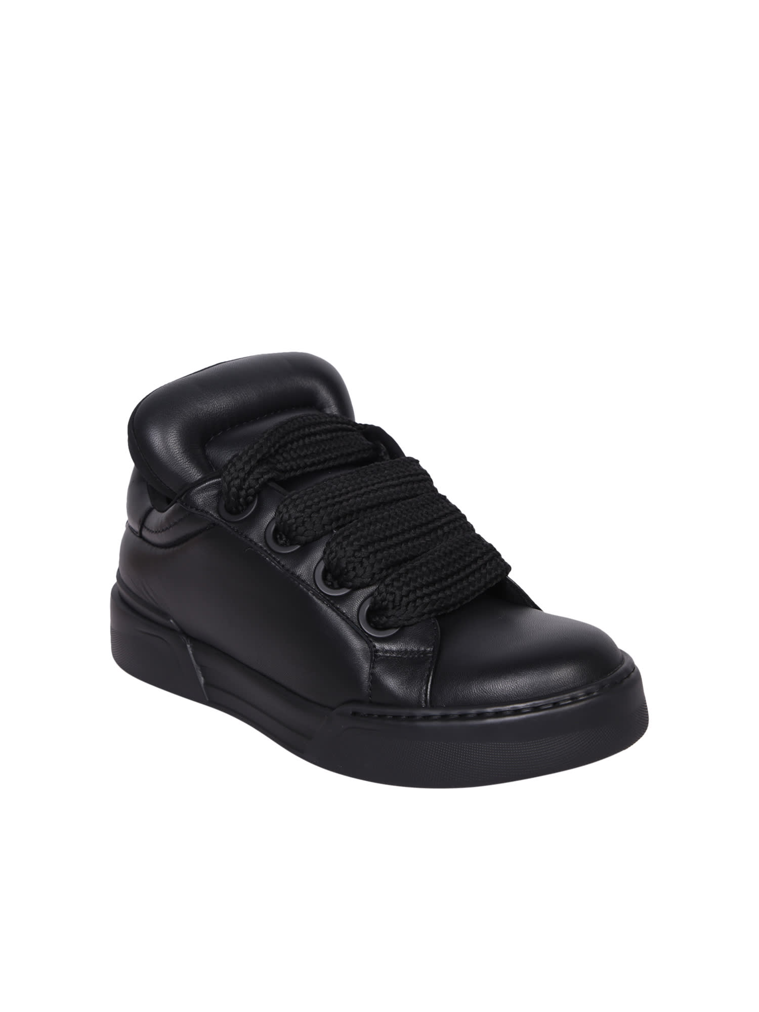 Shop Dolce & Gabbana Mega Skate Sneakers In Black