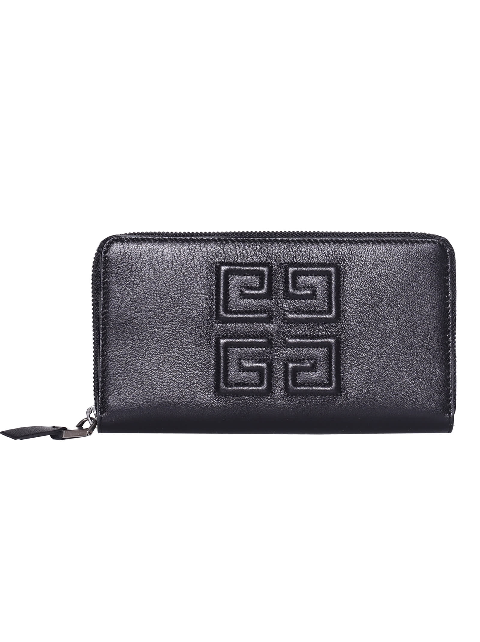 Givenchy Givenchy 4g Zip Around Wallet - Black - 10930449 | italist
