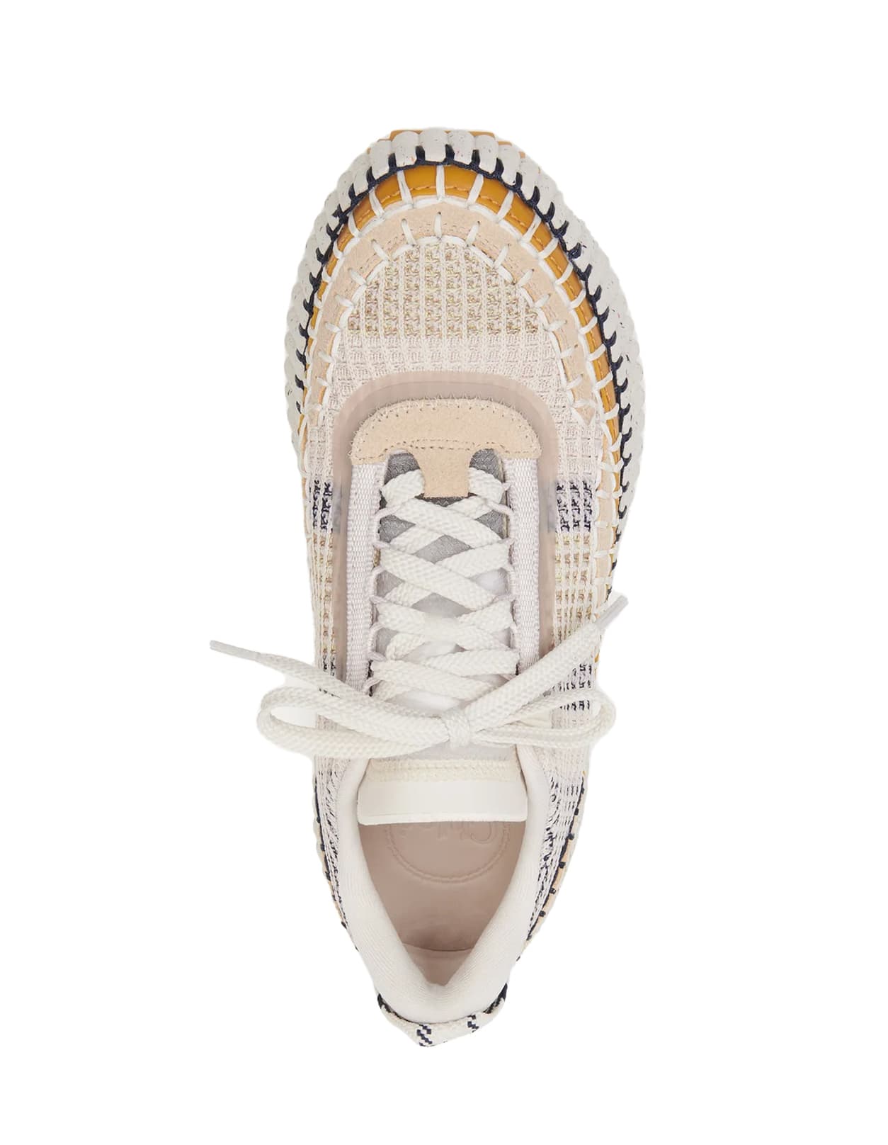 Shop Chloé Beige Biscuits Nama Sneakers In Multicolour