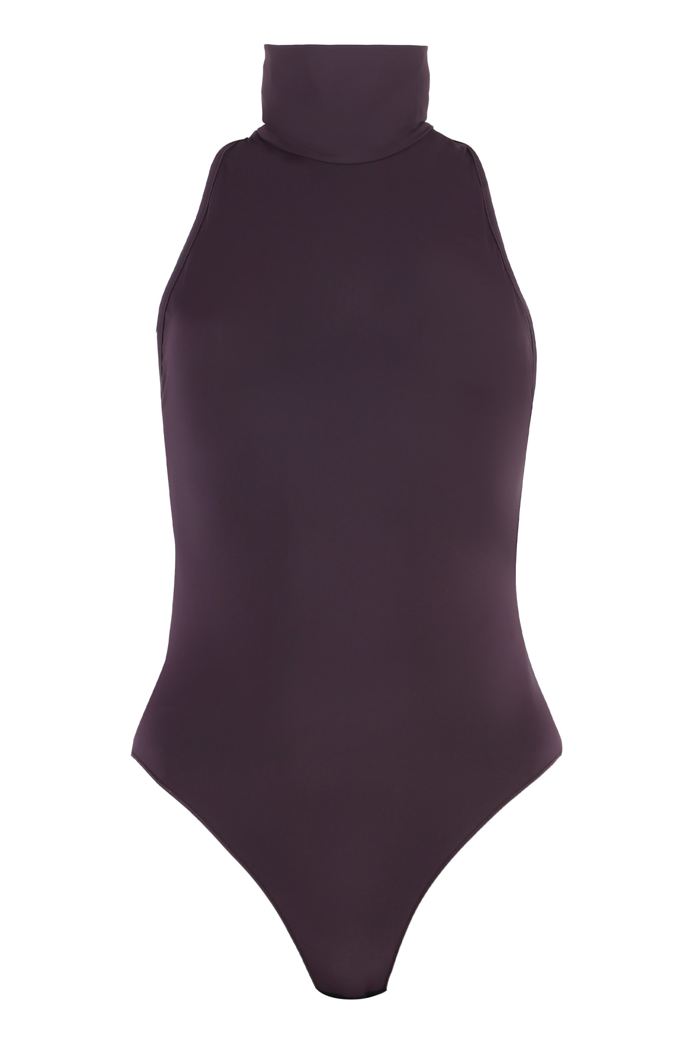 Shop The Andamane Jersey Bodysuit In Red-purple Or Grape