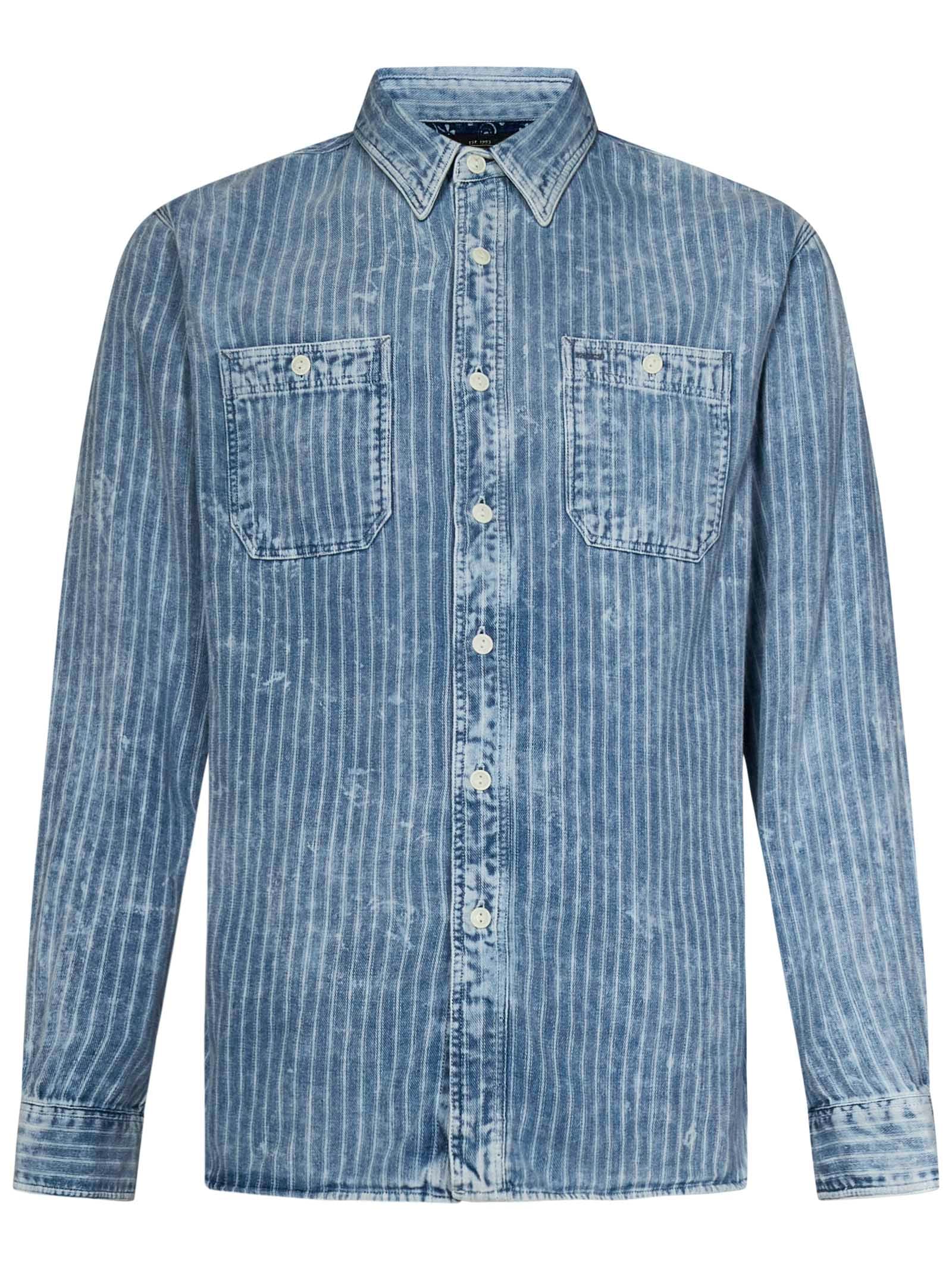 Shop Ralph Lauren N Rrl Shirt In Blue