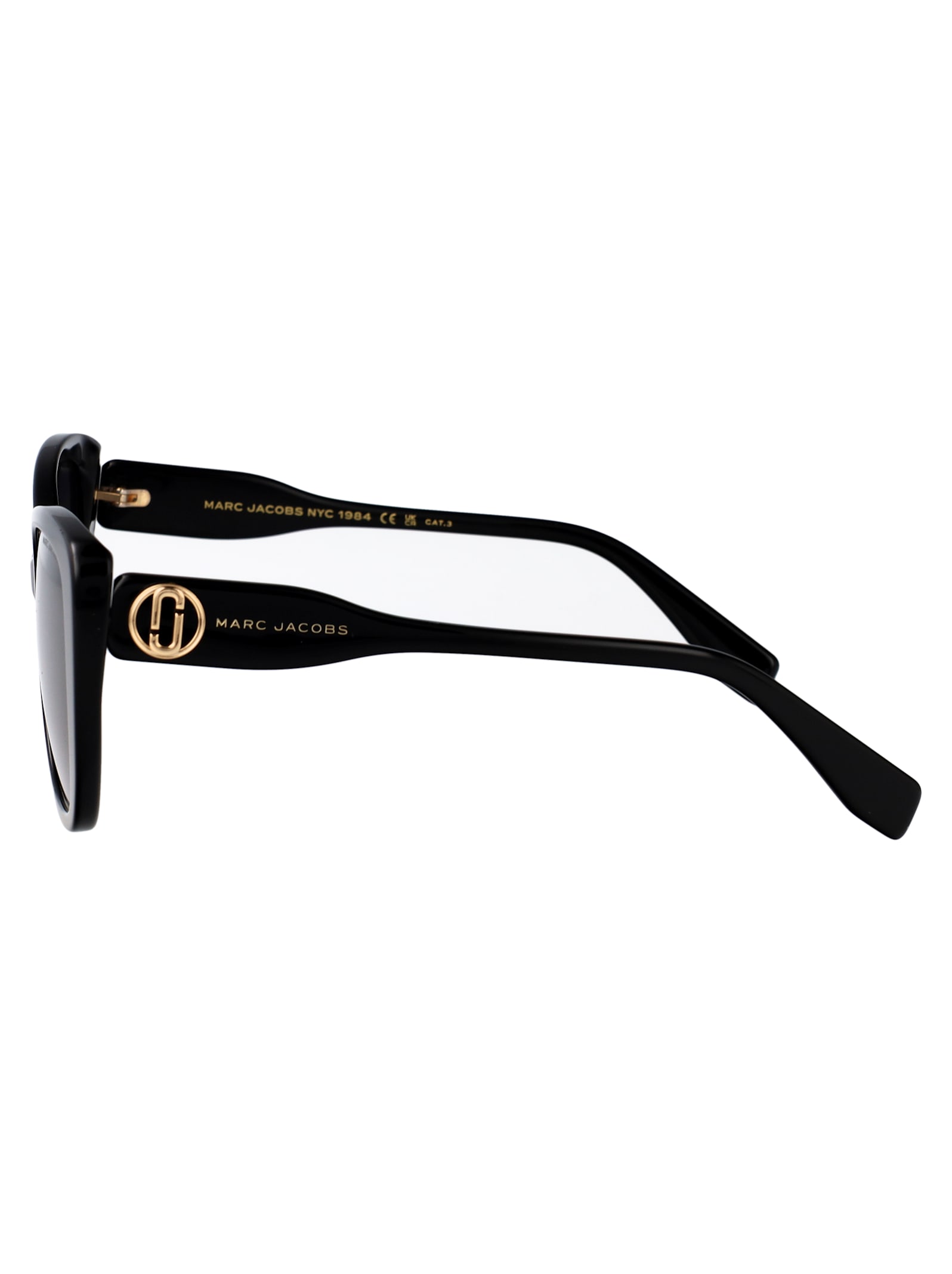 Marc Jacobs 55mm Gradient Cat Eye Sunglasses In Black