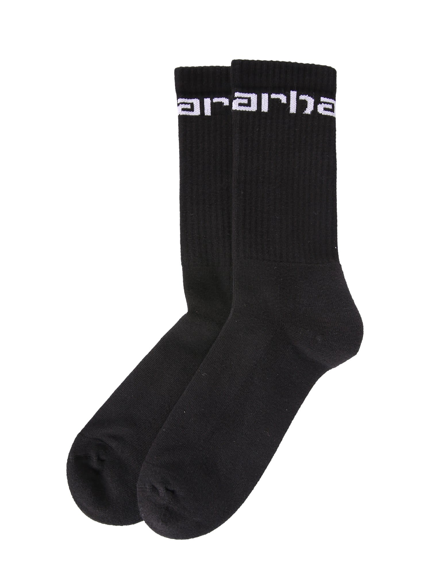 Shop Carhartt Socks With Logo In Black
