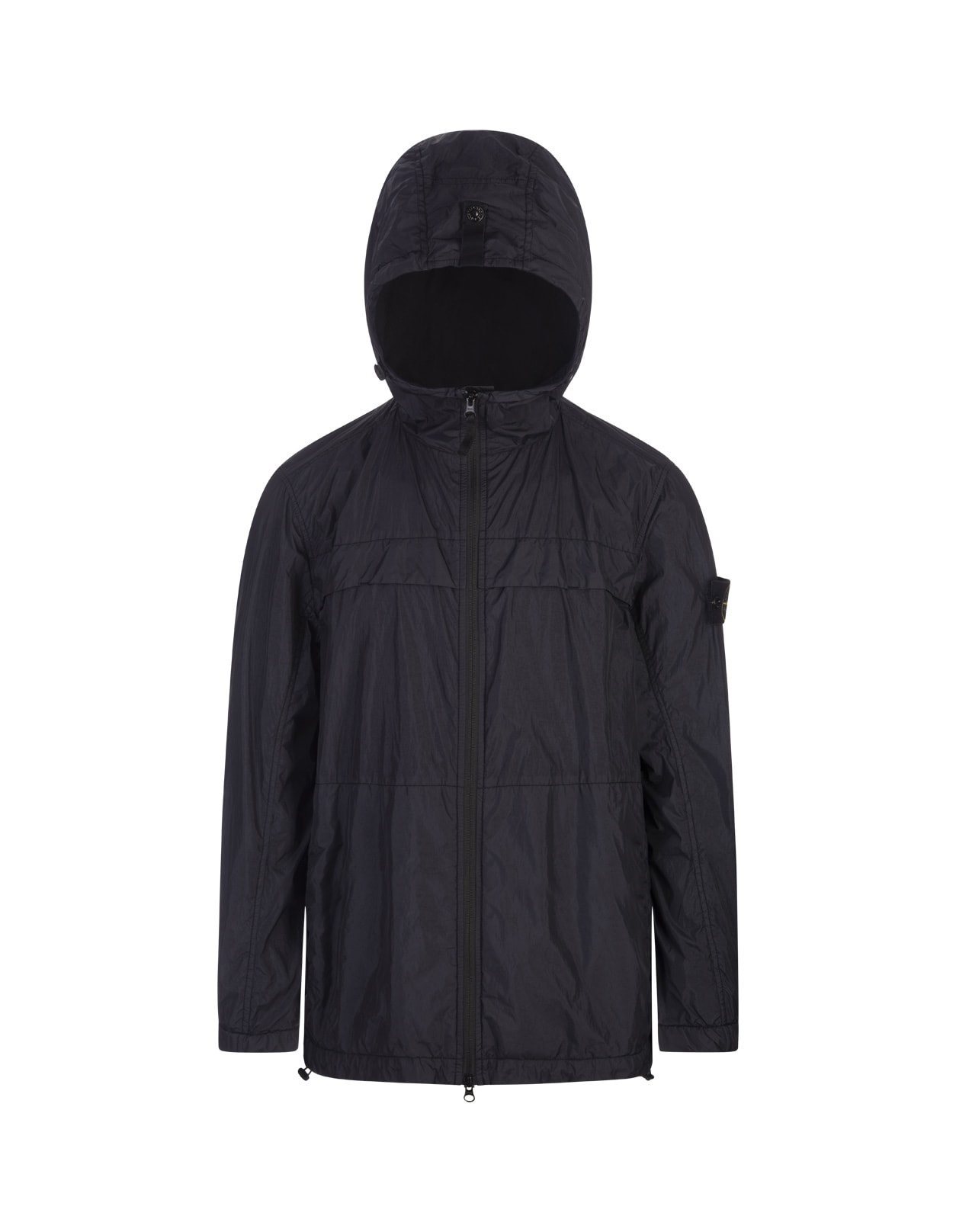 Stone Island Garment Dyed Crinkle Reps R-ny Lightweight Jacket In Navy Blue