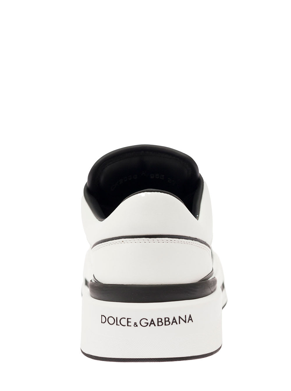 Shop Dolce & Gabbana New Roma Sneaker In Bianco/nero