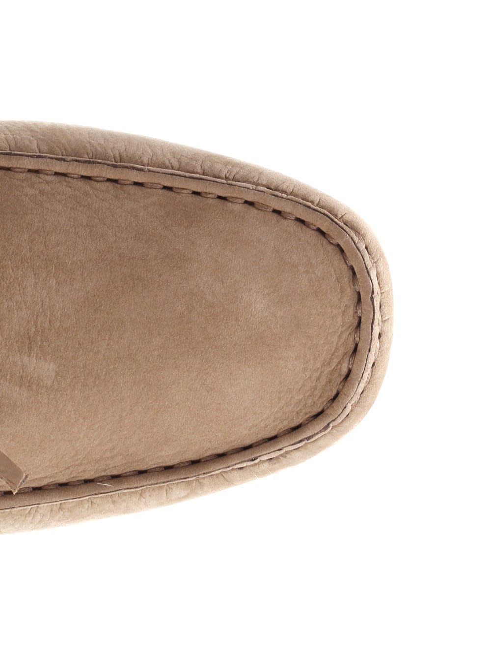 Shop Tod's Suede Loafers In Beige