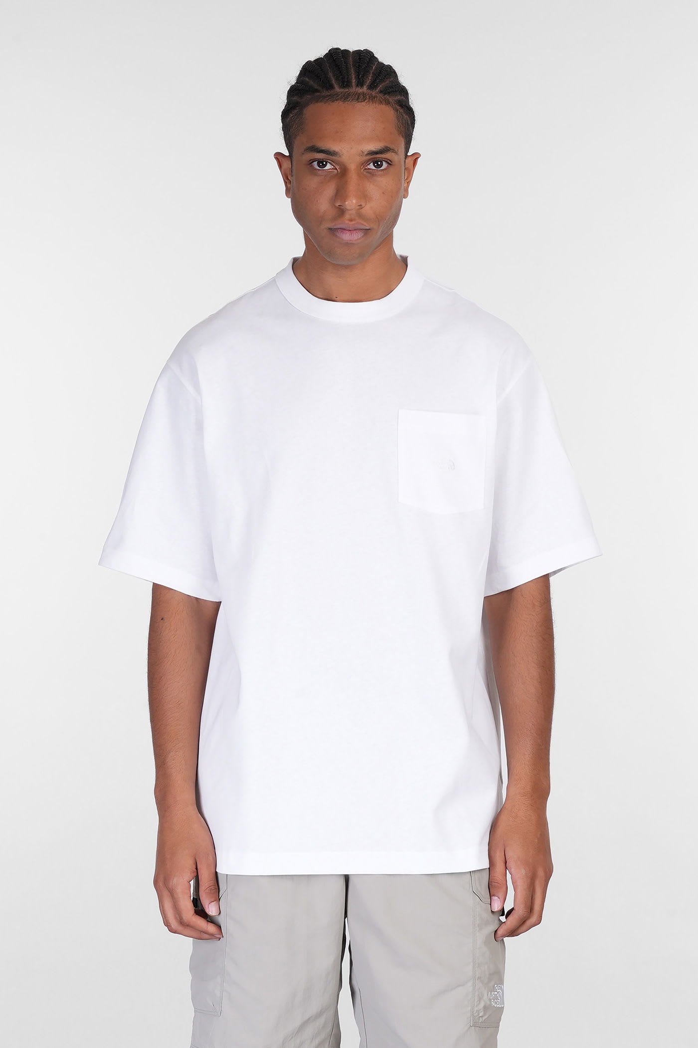 THE NORTH FACE SS DOME RELAXED TEE T-SHIRT IN WHITE COTTON