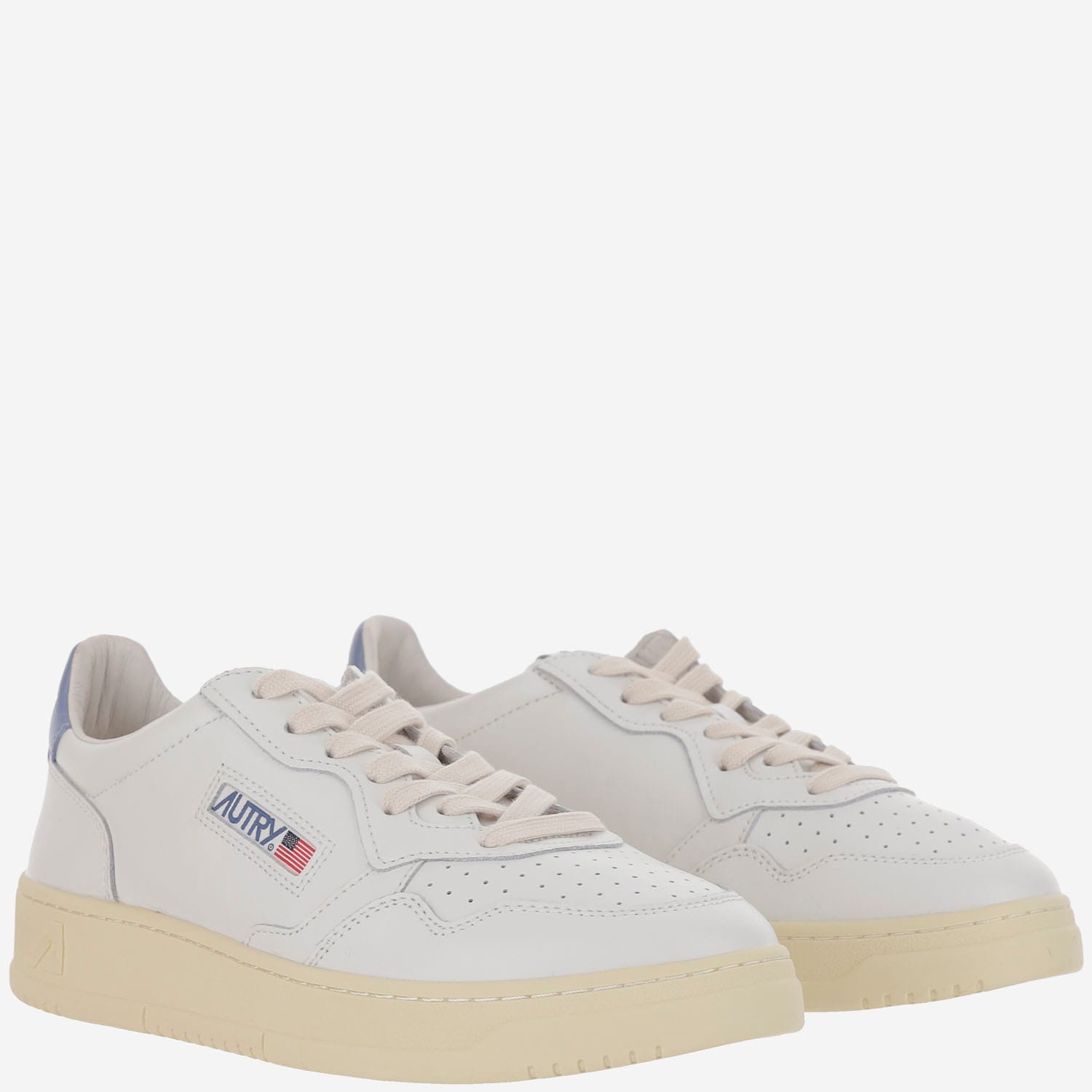 Autry Low Medalist Leather Sneakers In White