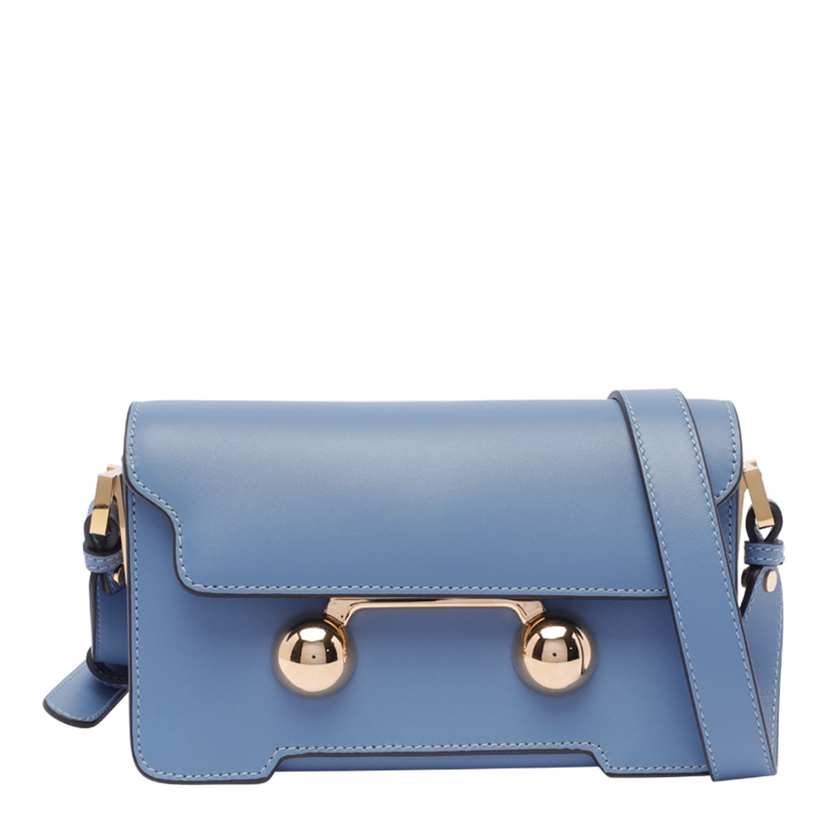 Shop Marni Mini Trunkaroo Shoulder Bag In Opal