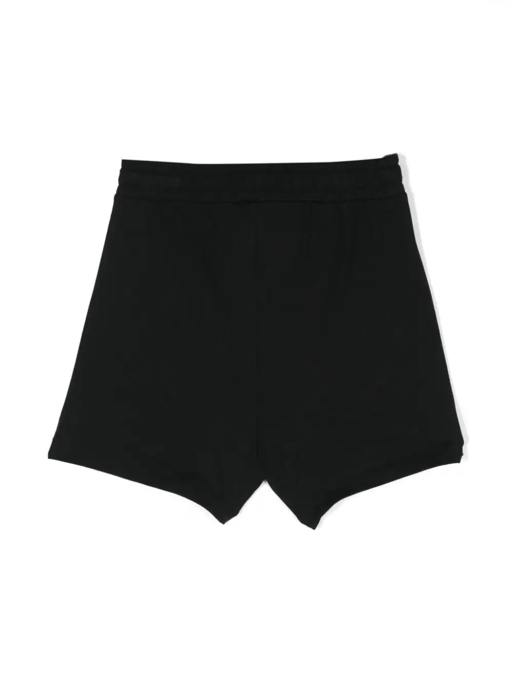 Shop Moschino Black Sports Shorts With Logo