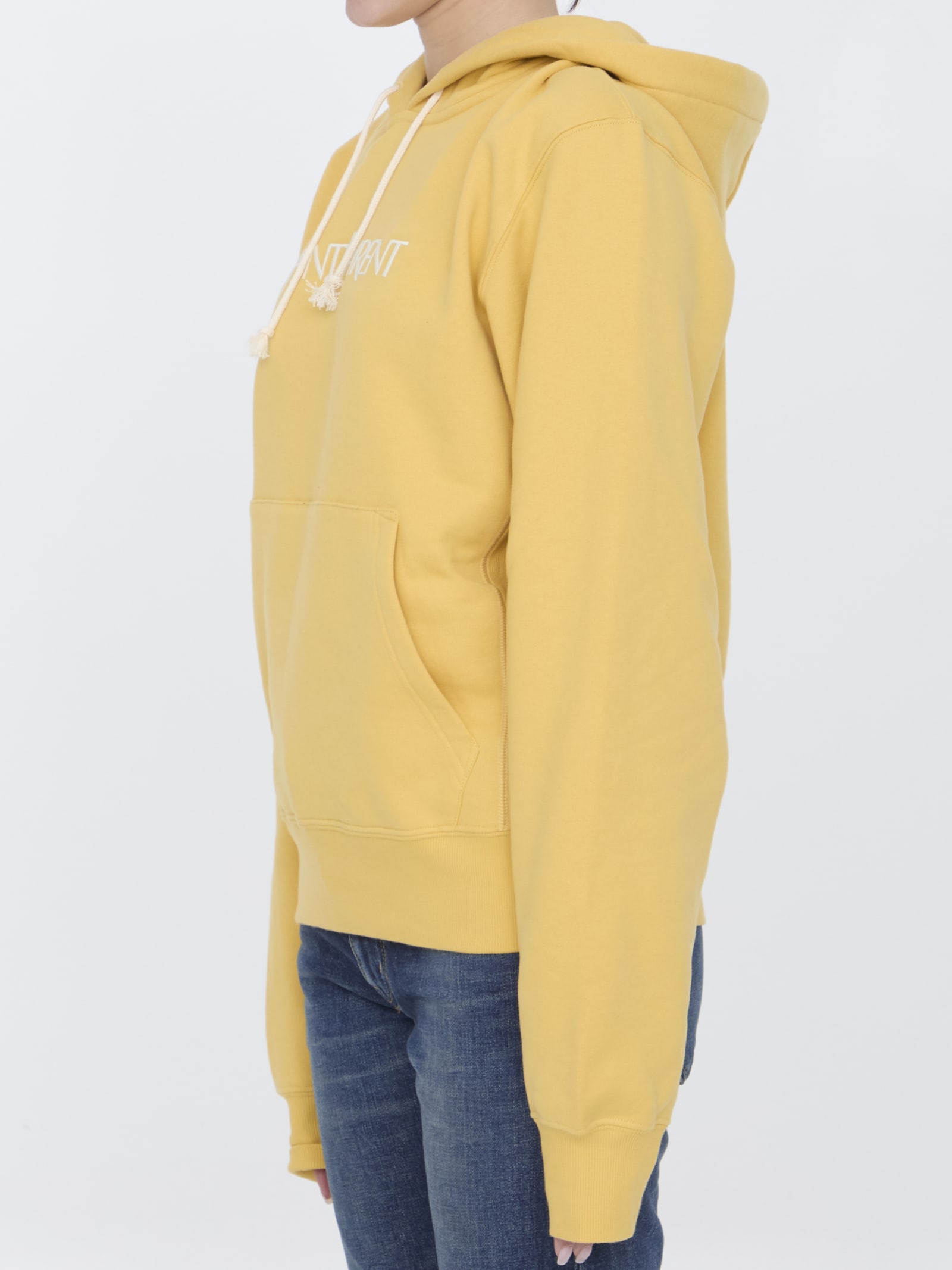 Shop Saint Laurent Hoodie In Yellow