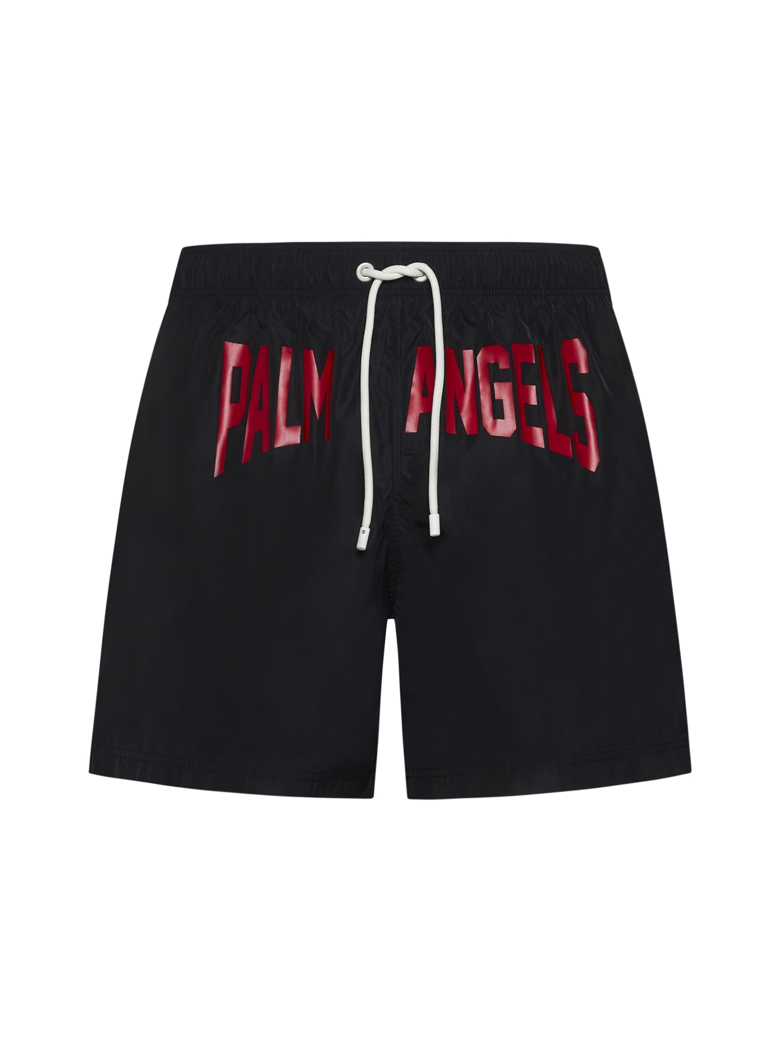 Shop Palm Angels Swimming Trunks In Black