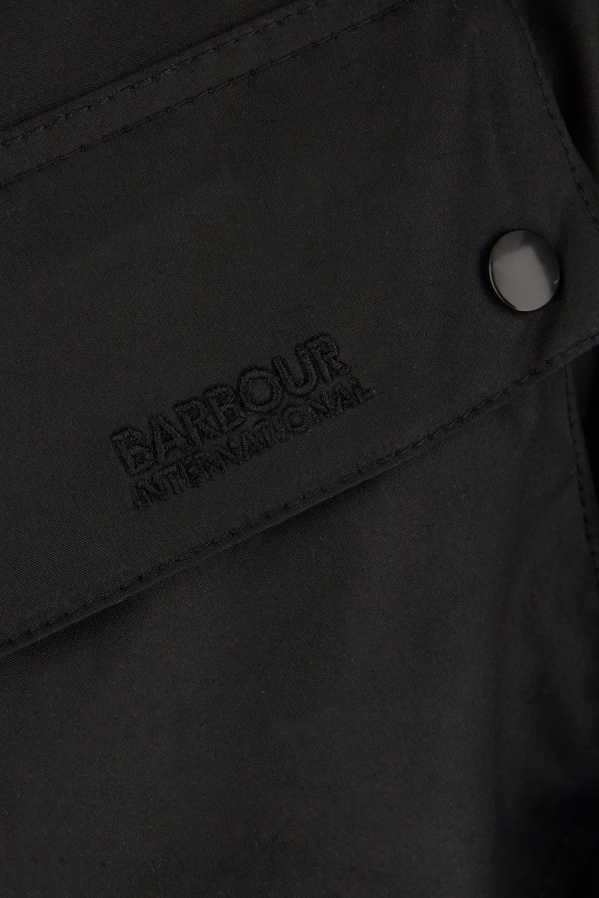 Shop Barbour Black Cotton International A7 Pacemaster Jacket