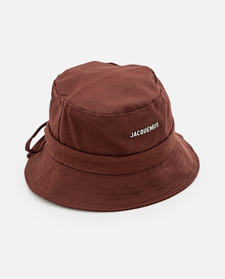 Shop Jacquemus Le Bob Gadjo Bucket Hat In Brown
