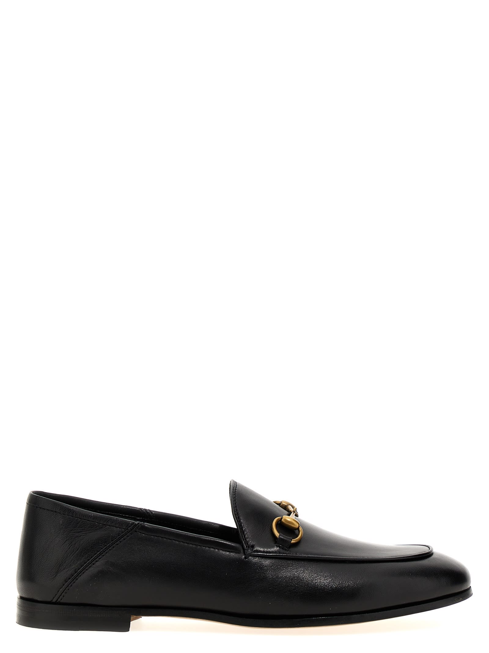 Shop Gucci Brixton Loafers In Black