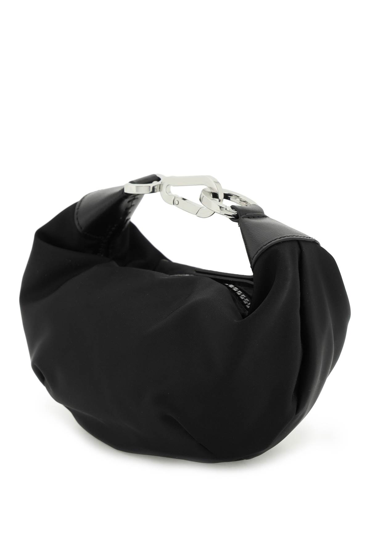 Shop Palm Angels Hobo Palm Mini Handbag In Black Black (black)