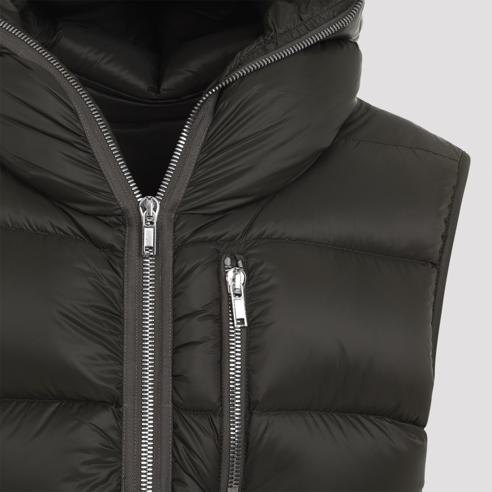 Shop Rick Owens Sealed Vest In Forest