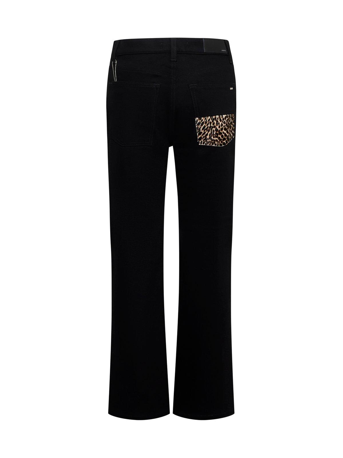 Shop Amiri Straight-leg Slim-fit Jeans In Black