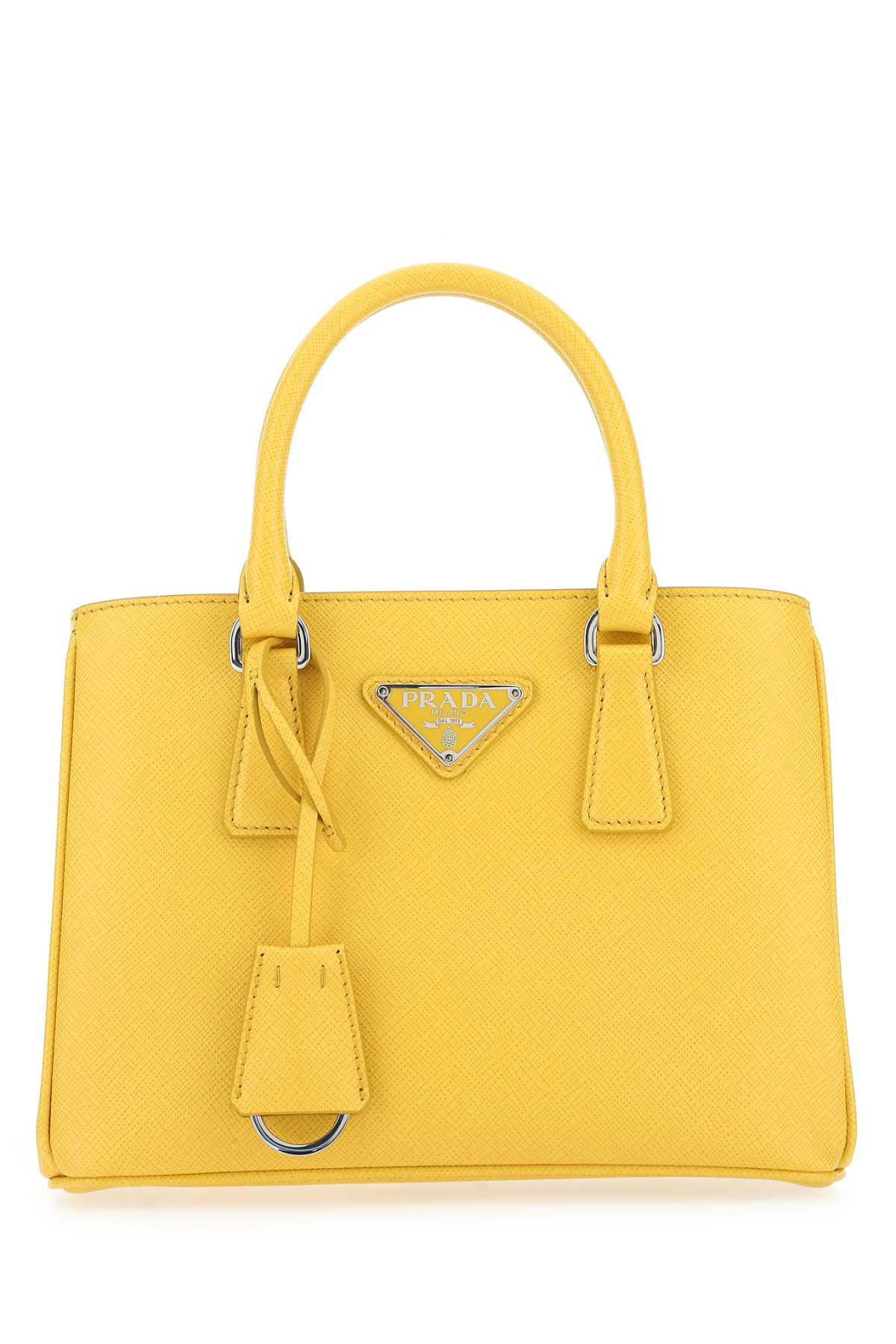 Yellow Leather Mini Galleria Handbag