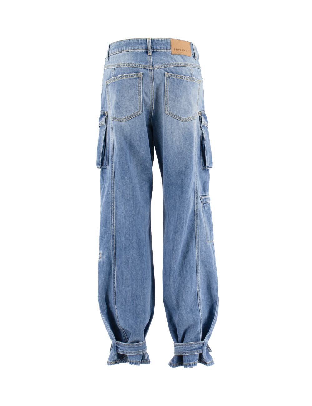 Shop Ermanno Firenze Jeans In Denim Chiaro