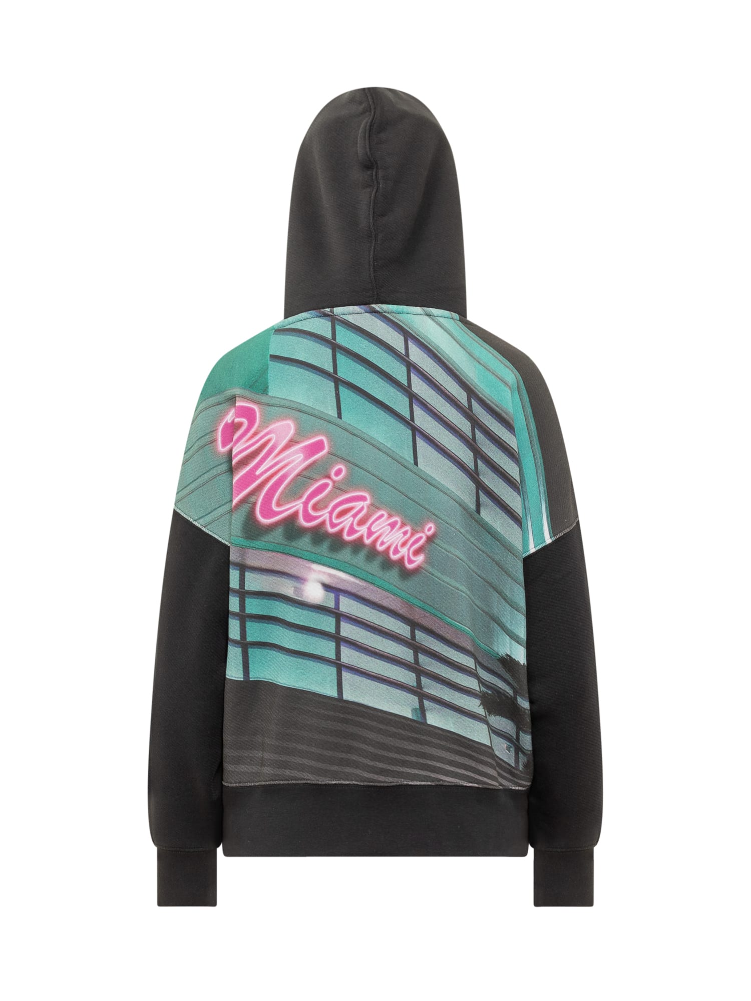 Shop Palm Angels Miami Classic Hoodie In Black