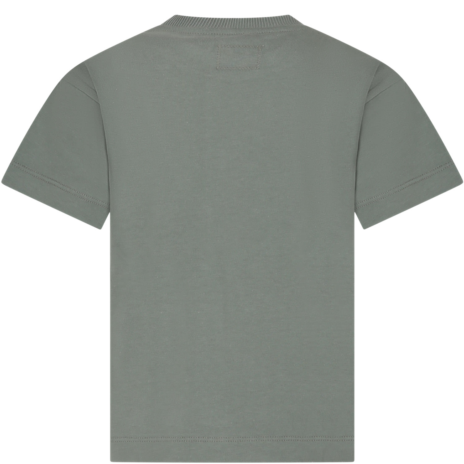 Shop C.p. Company Undersixteen Green T-shirt For Boy With Logo