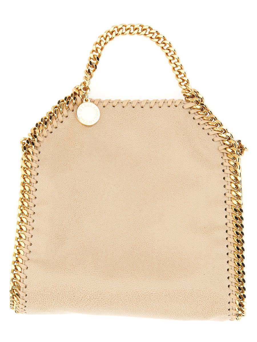 Shop Stella Mccartney Falabella Tiny Bag In Beige