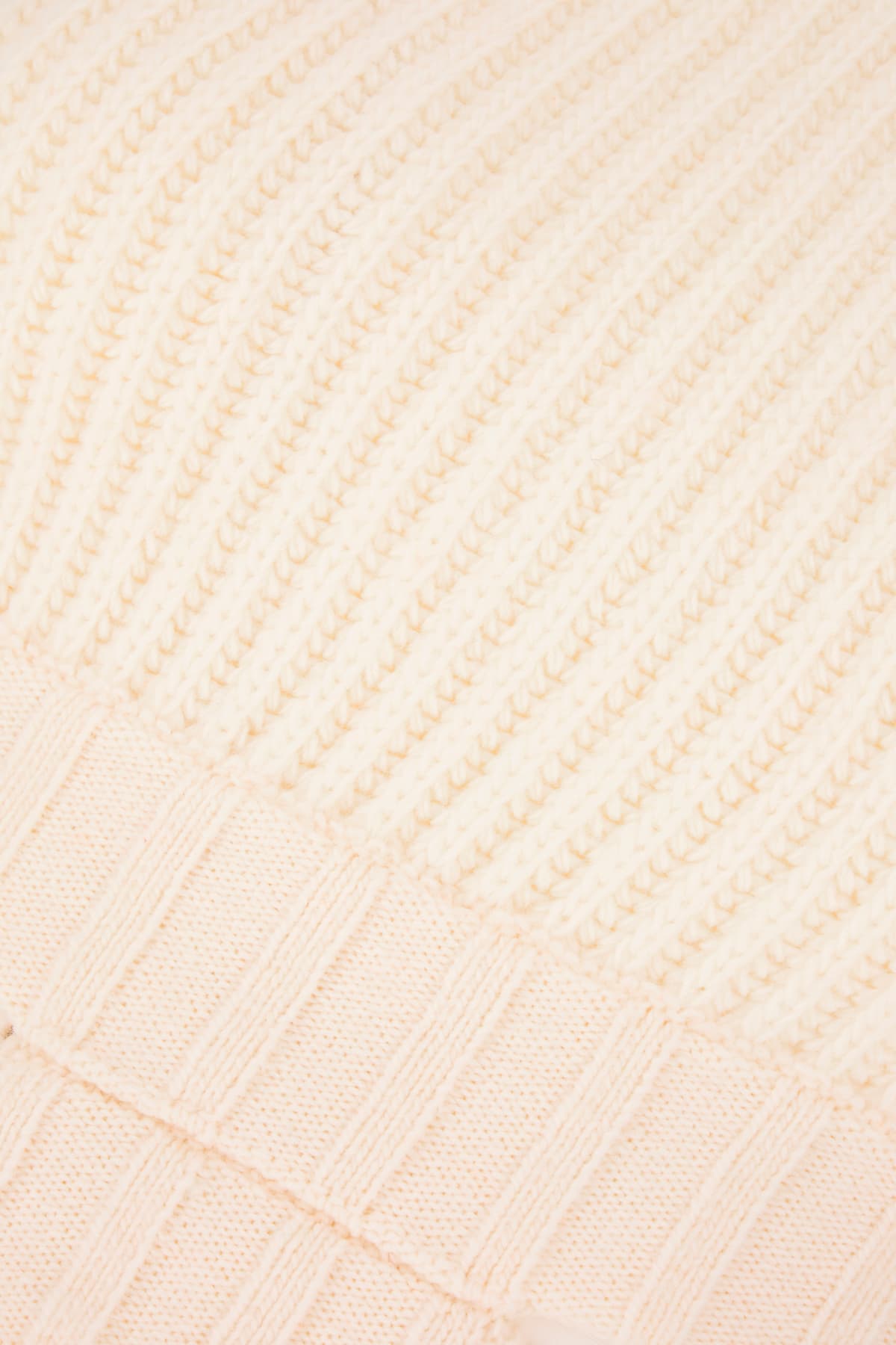 Andreädamo Ivory Stretch Wool Blend Sweater In 0474